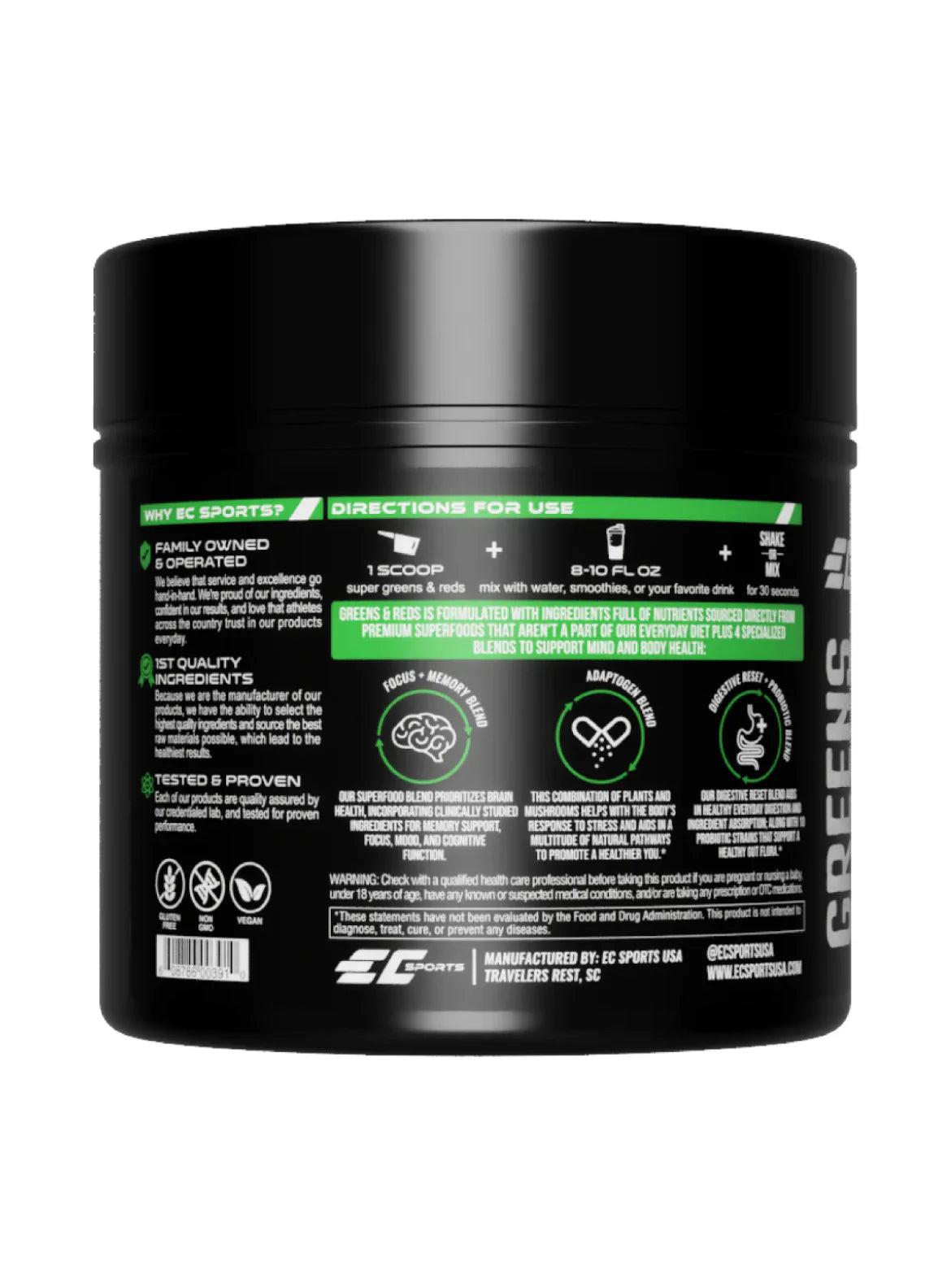 Greens & Reds Superfood Brain Boost